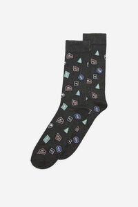 Cortefiel Travel print sock