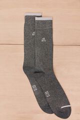 OOTO Meia lisa Cinzento