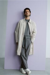 Cortefiel Technical trench coat Beige