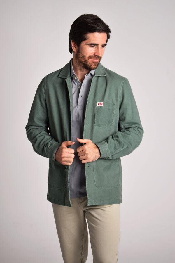 Cloking Casaco Denim Verde