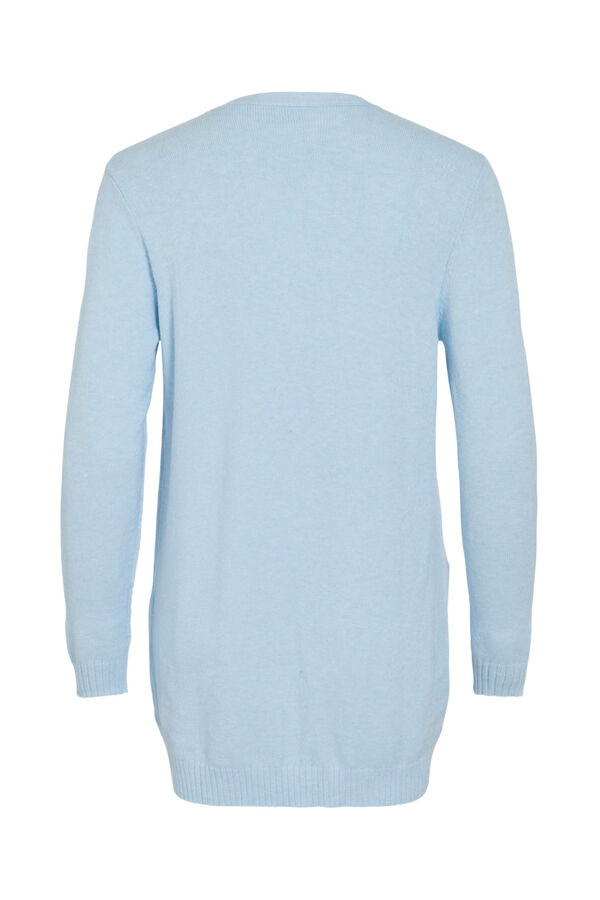 Vila Casaco de malha em viscosa Azul