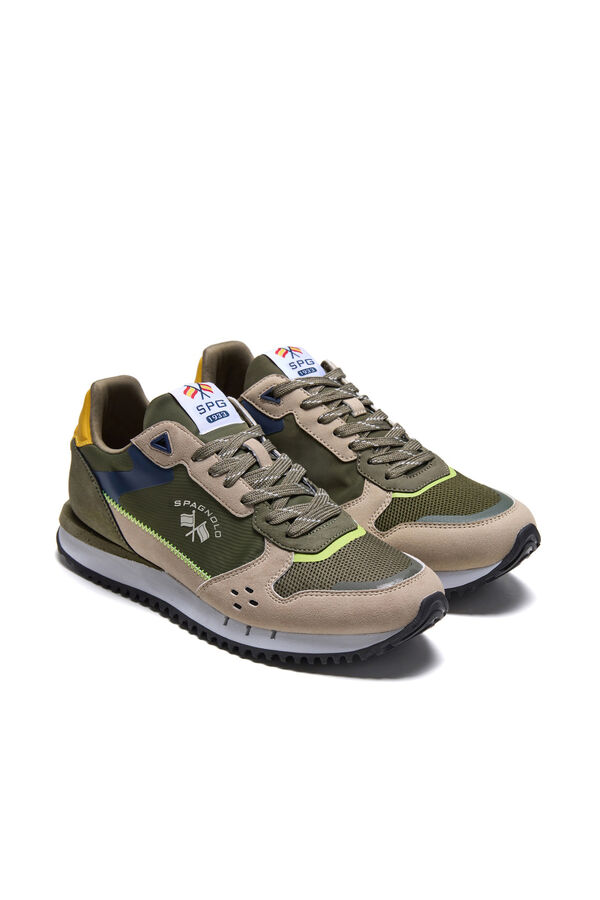 Spagnolo Men's casual running sneakers Green