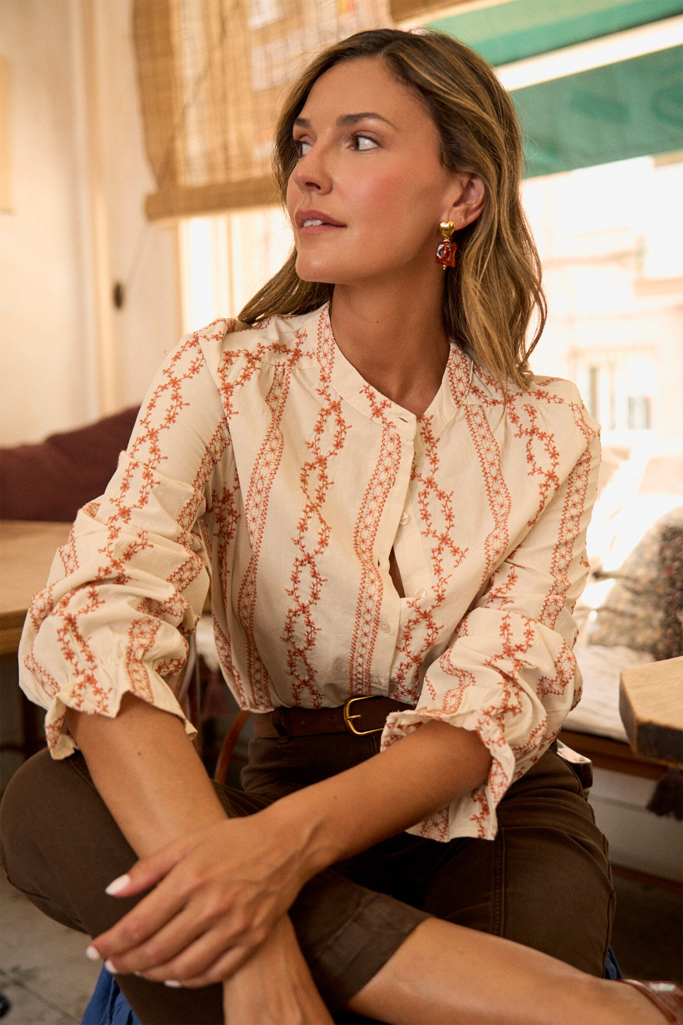 Pol&iacute;n Et Moi Rosaura print shirt