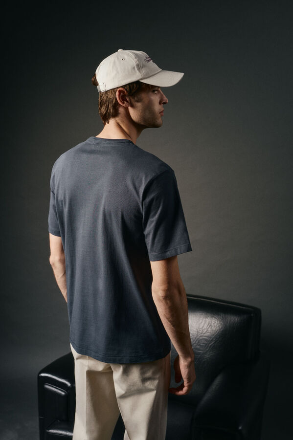 OOTO Washed graphic tee Navy