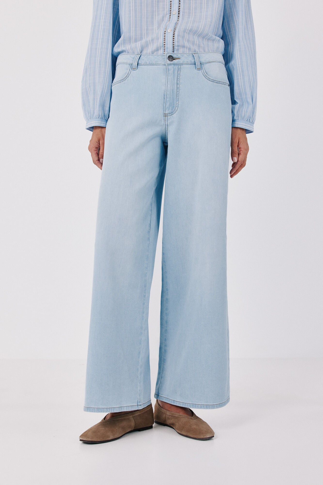 Cortefiel Long palazzo jeans
