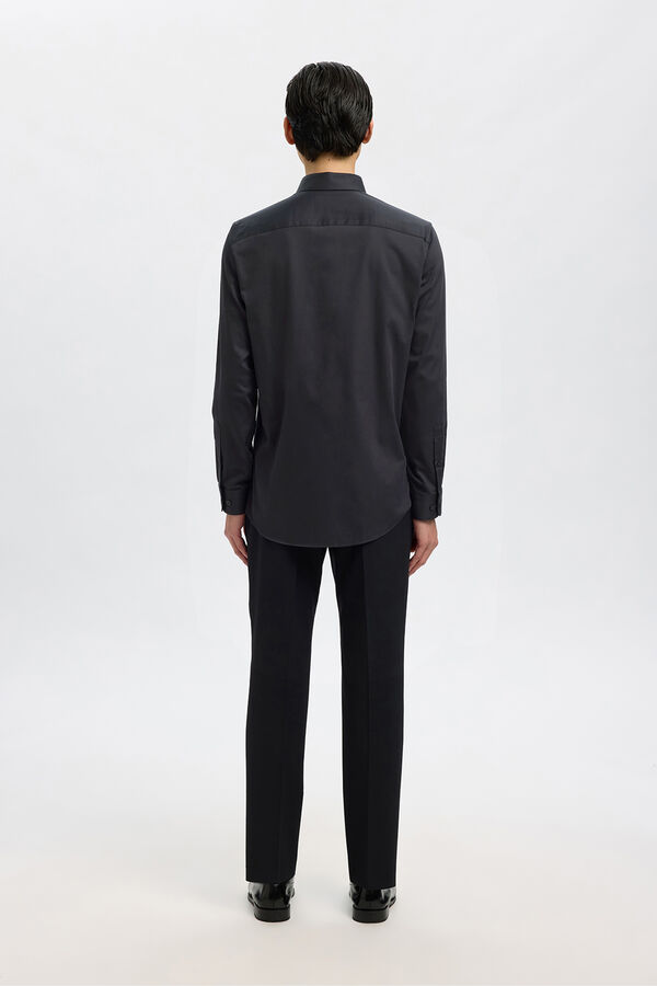 Selected Camisa Slim Fit de vestir Preto