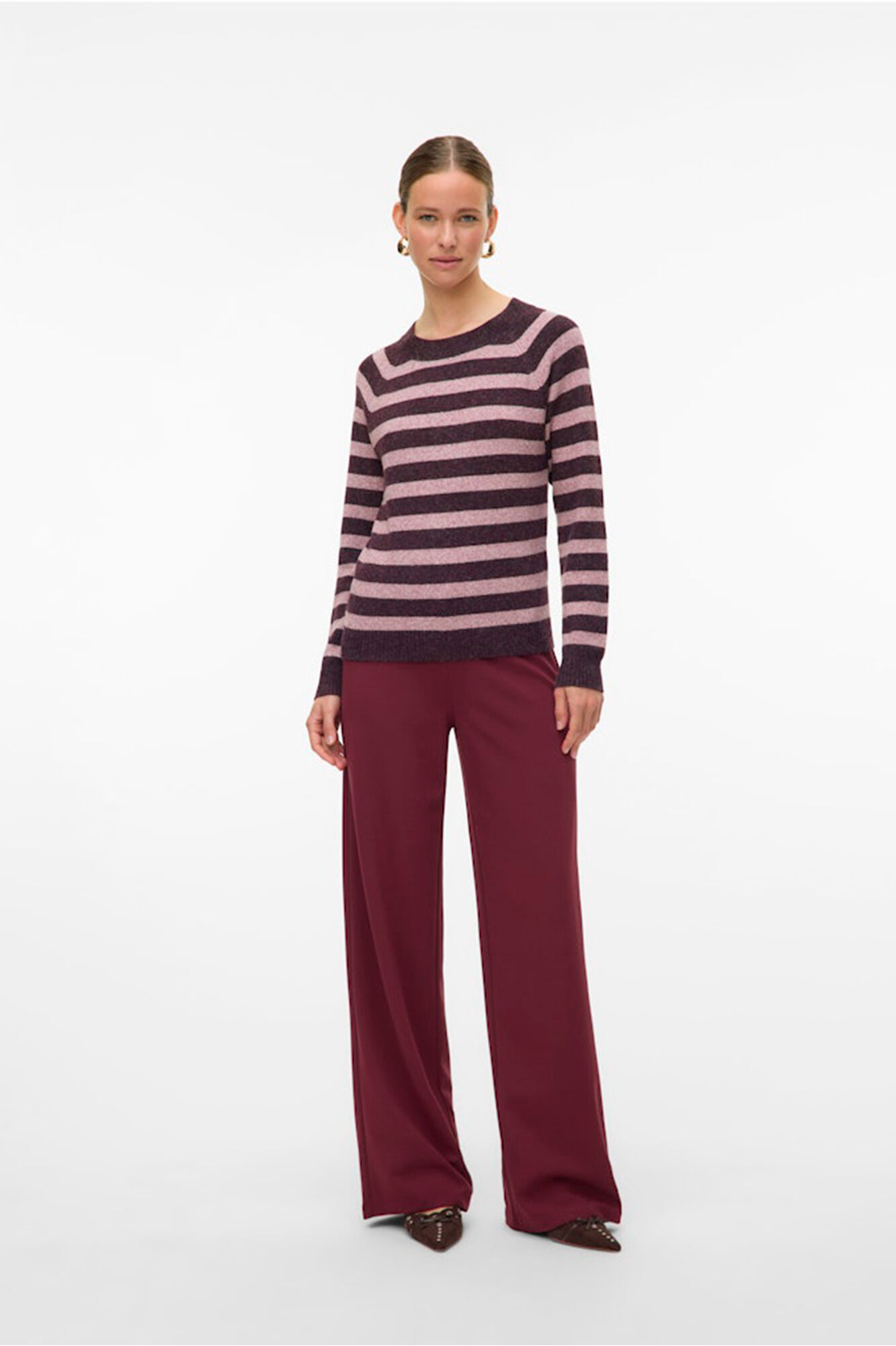 Vero Moda Camisola b&aacute;sico feminino de manga comprida