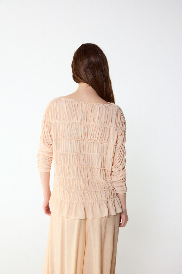 Slowlove Top frunces Laranja