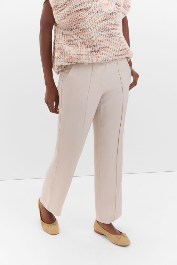 Cortefiel Nerve dress trousers Ivory