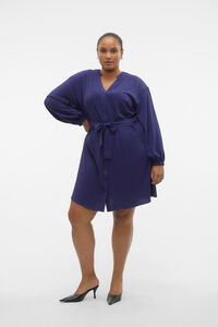 Cortefiel Plus size short dress Blue