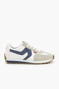 Cortefiel Stryder Red Tab S trainers White