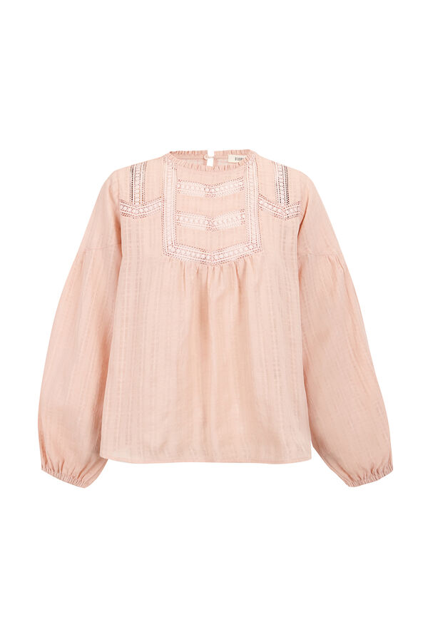 Slowlove Blusa de renda Subiu