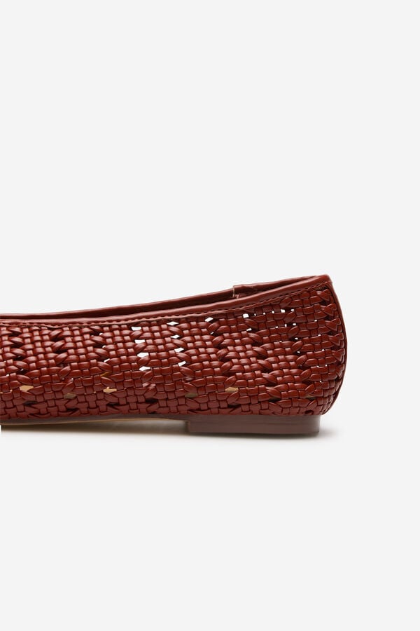 Cortefiel Bailarina tran&ccedil;ada Vermelho