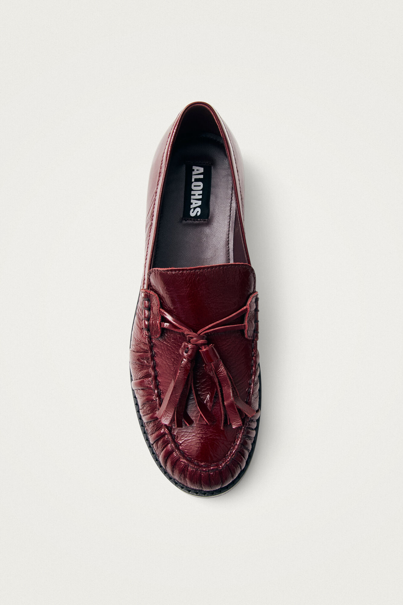 Alohas Mocassins de couro Marietta Onix