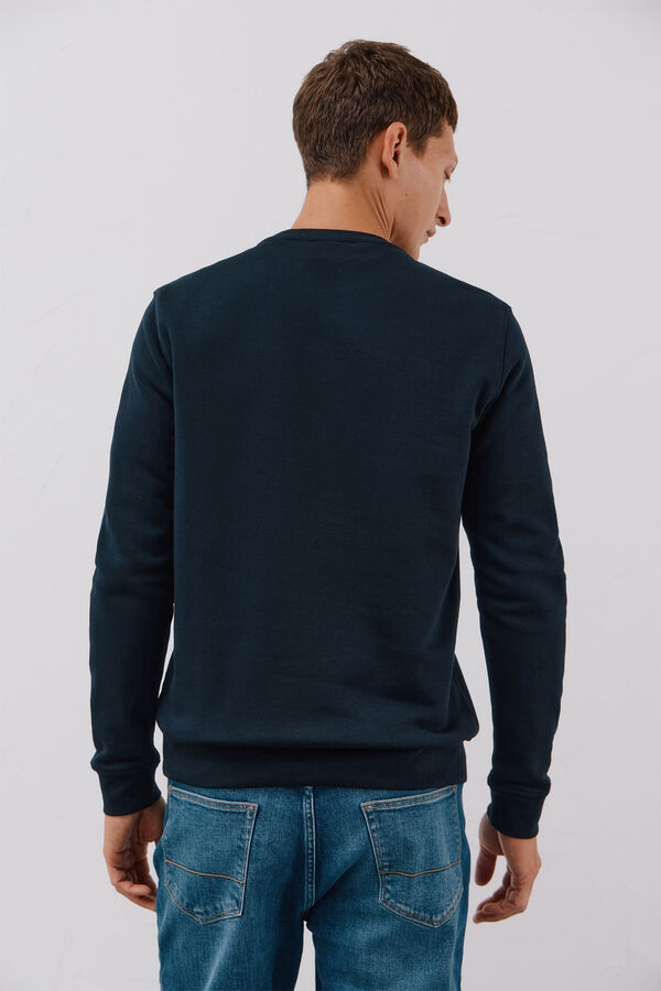Cortefiel Crew-neck sweatshirt Navy