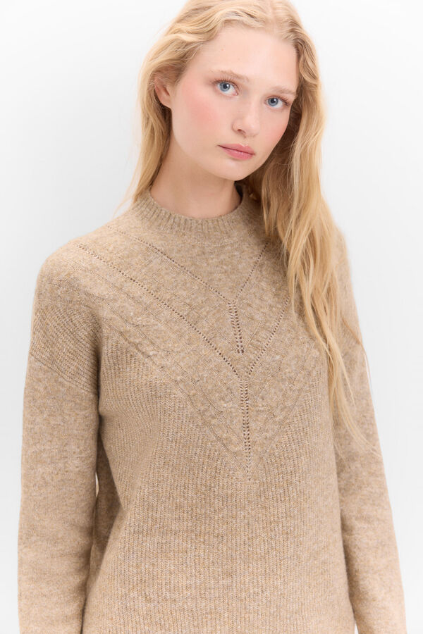 Cortefiel Soft feel jumper Camel