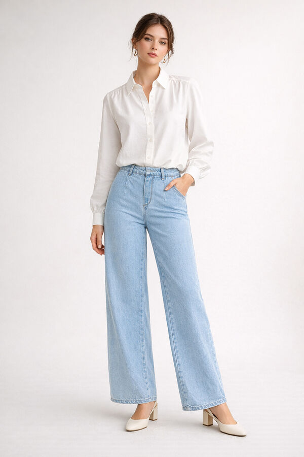 Object Embroidered back shirt White