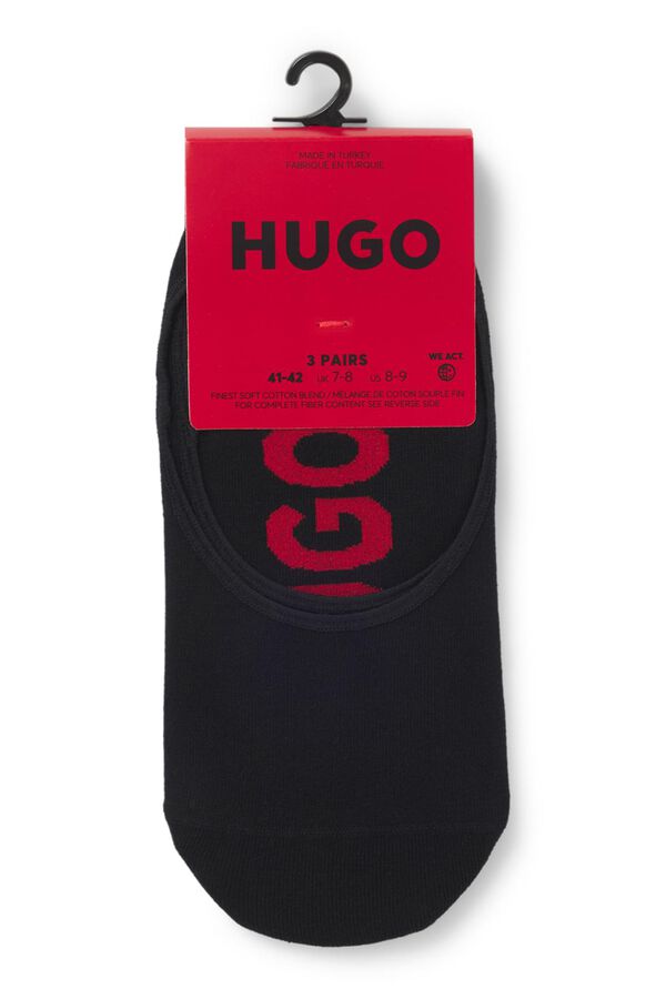 HUGO Pack tr&ecirc;s meias Preto