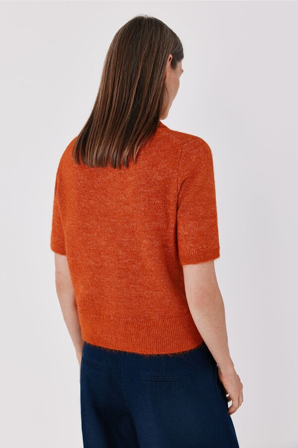 Cortefiel Polo neck jumper Orange
