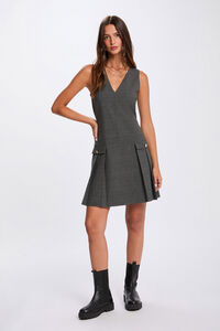 Morgan Vestido avental ajustado