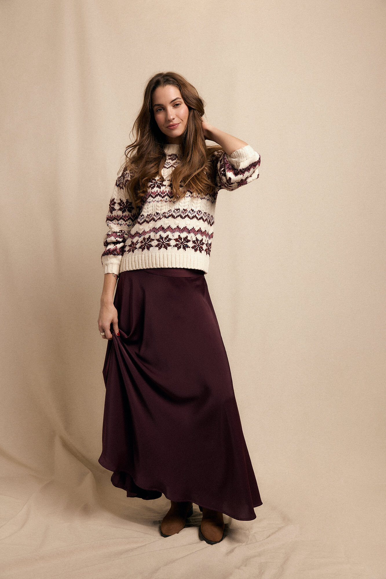 Slowlove Falda satinada