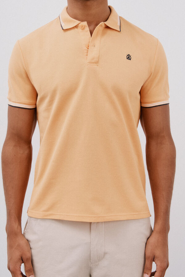 Cortefiel Polo piqué tips Naranja