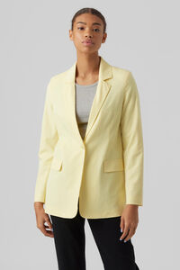 Cortefiel Women's classic straight cut blazer Yellow