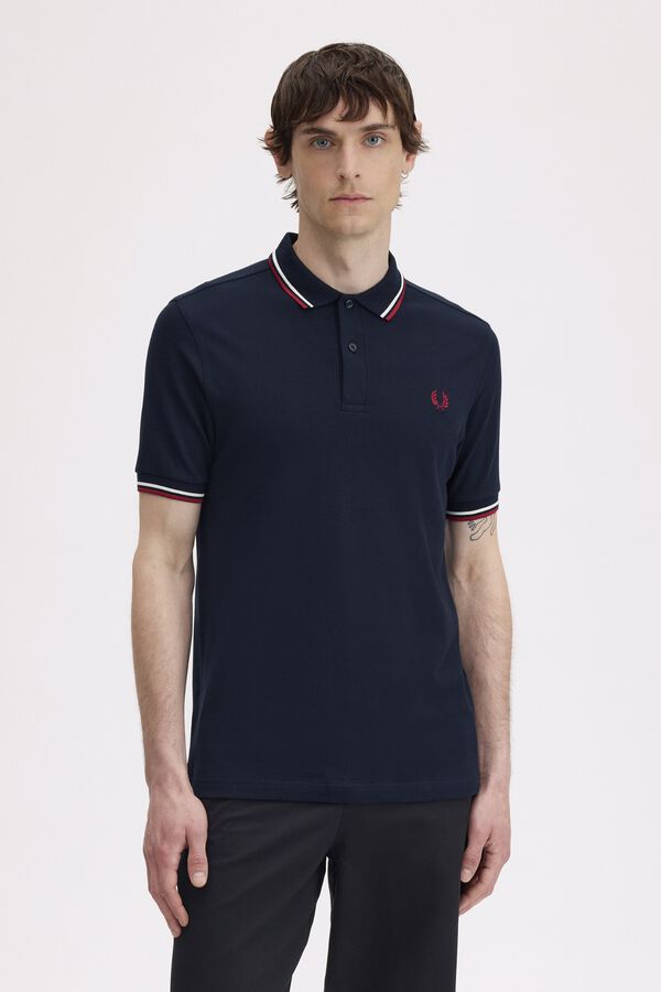Fred Perry Polo em dois tons Fred Perry Azul