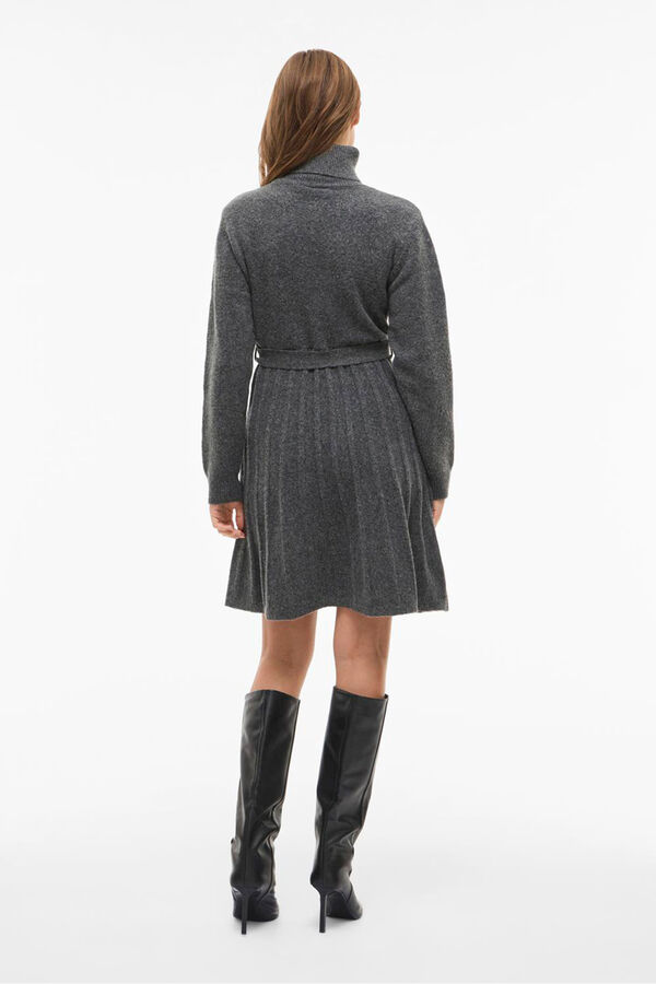 Vila Vestido curto de malha Cinzento