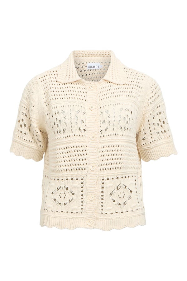 Object Top punto crochet Beige