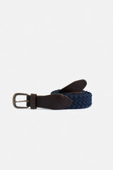 Silbon Woven belt Navy