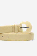 Cortefiel Basic rugged belt Nude