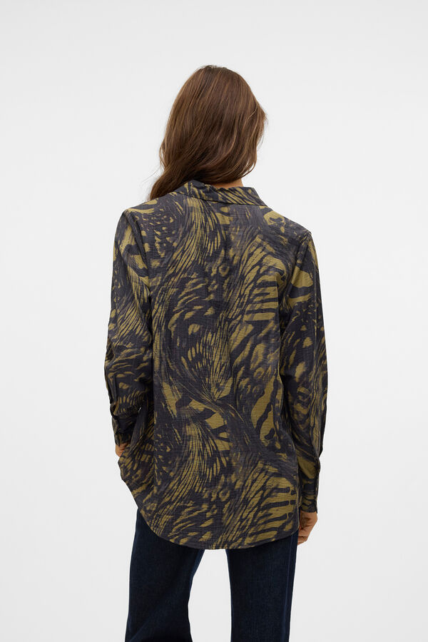 Vero Moda Camisa estampada manga comprida Verde
