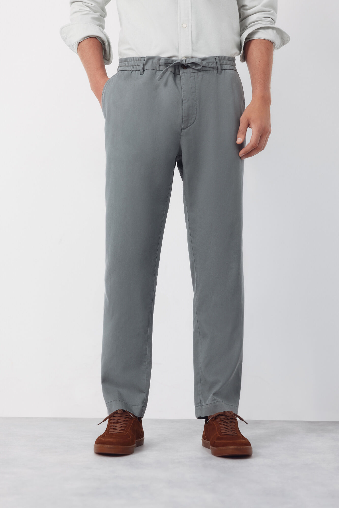 Cortefiel Tapered Tencel Cotton chinos Trousers