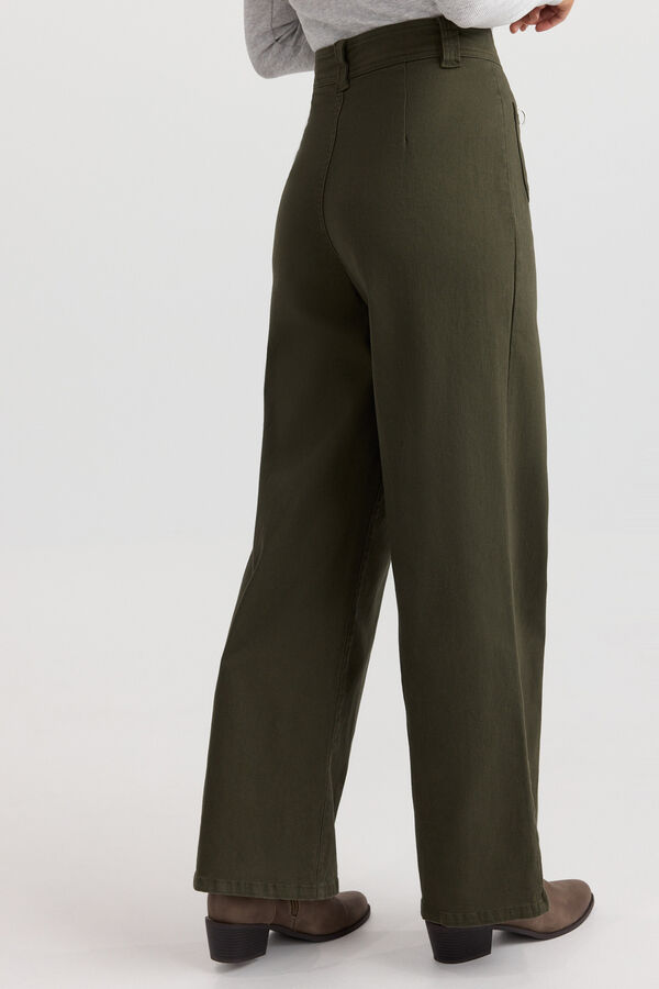 Vero Moda Jeans largos de algod&atilde;o Verde