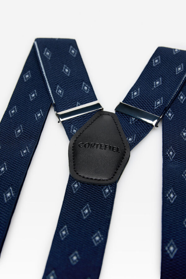 Cortefiel Elastic paisley strap Navy