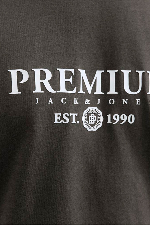 Jack & Jones T-shirt básica com logo Cinzento