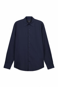Cortefiel Plain tencel cotton dress shirt