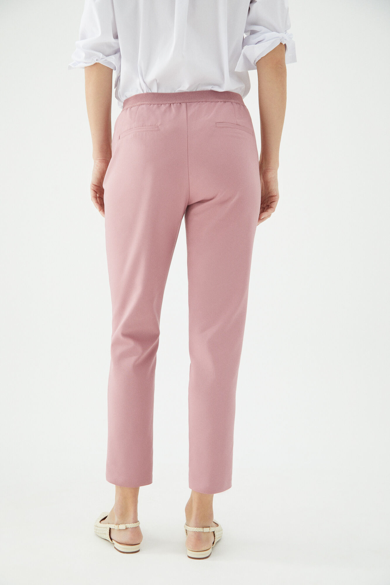 Pantalon con goma elastica Pantalones de mujer Cortefiel
