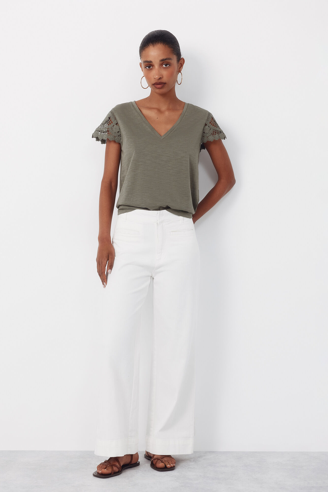 Cortefiel Manga manga crochet