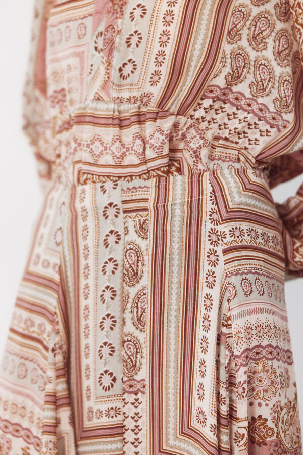 Cortefiel Falda quillas estampada Multicolor