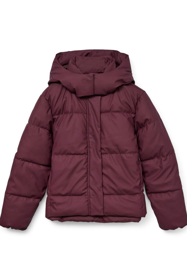 Vero Moda Sobretudo curto acolchoado encerado Roxo