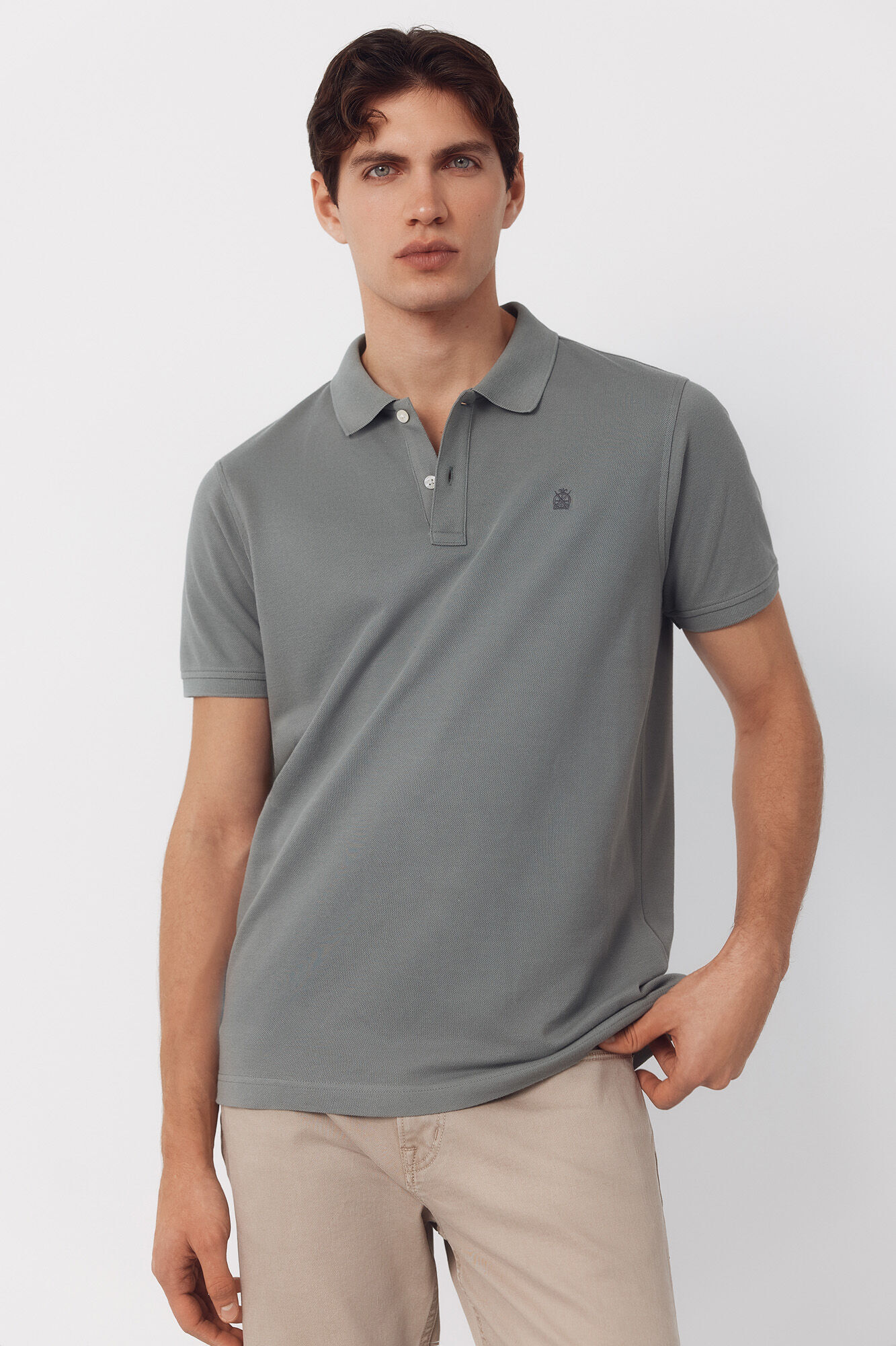 Cortefiel Polo b&aacute;sico de piqu&eacute; slim