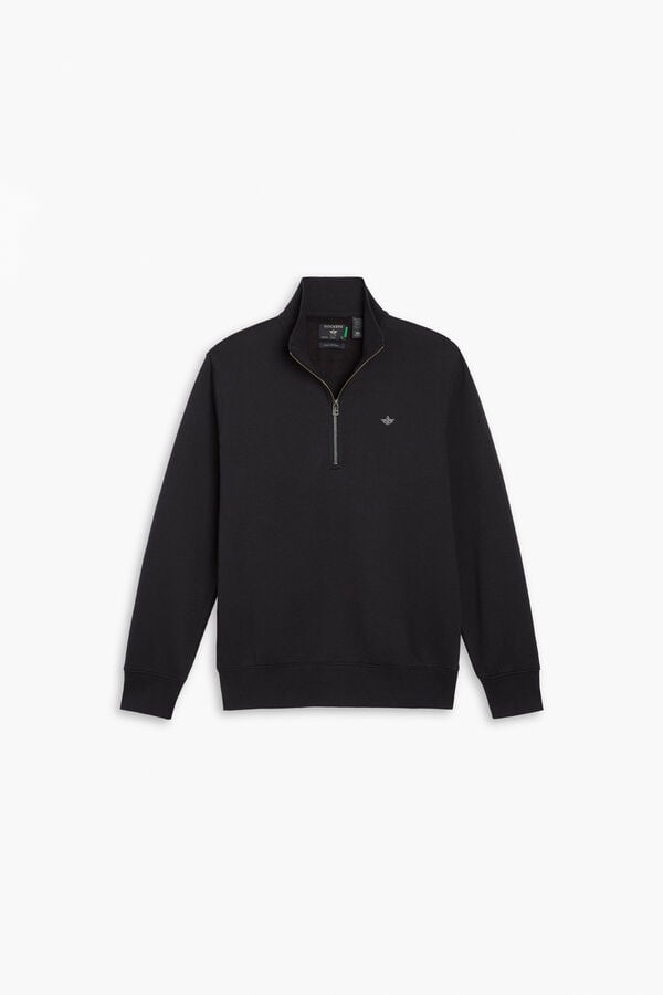 Dockers Camisola com fecho-&eacute;clair Preto