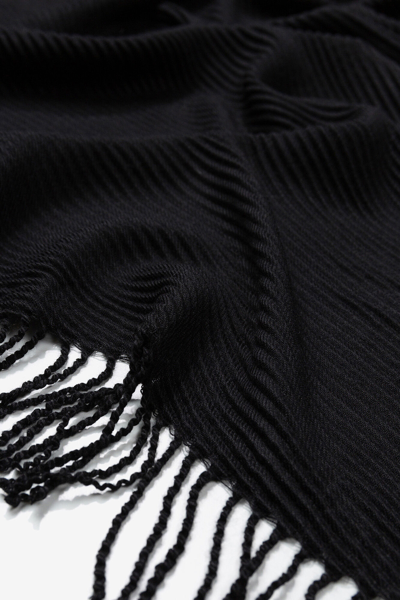 Vilanova Manta retangular plissada