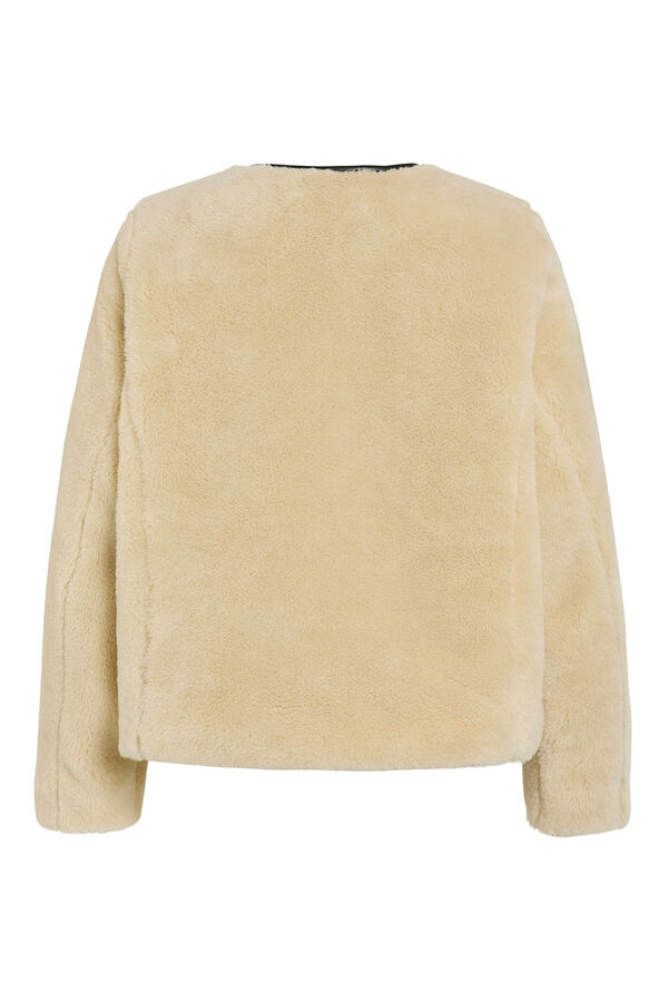 Vila Casaco com efeito borrego de sobretudo Cinzento