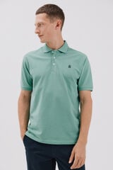 Cortefiel Printed polo shirt Green