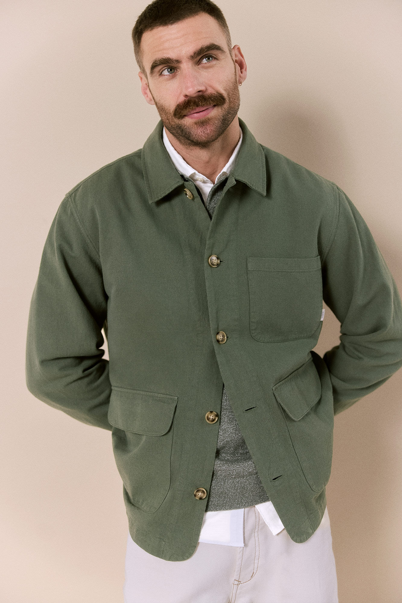 OOTO Sobrecamisa algod&oacute;n lino