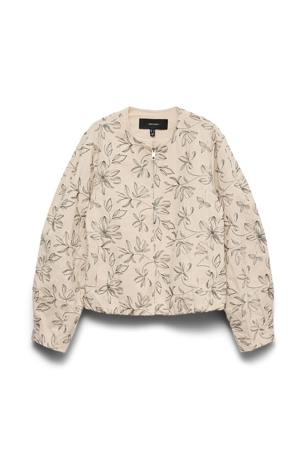 Vero Moda Casaco leve bordado Tostado