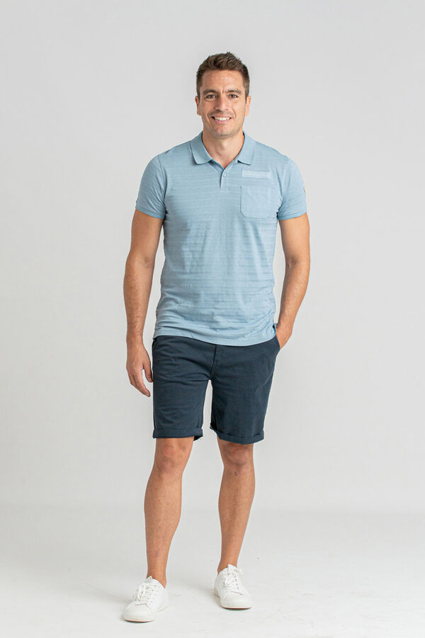Privata 100% cotton short sleeve Blue